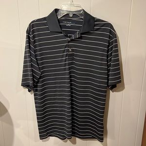 Tour Collection golf polo, small, grey stripes